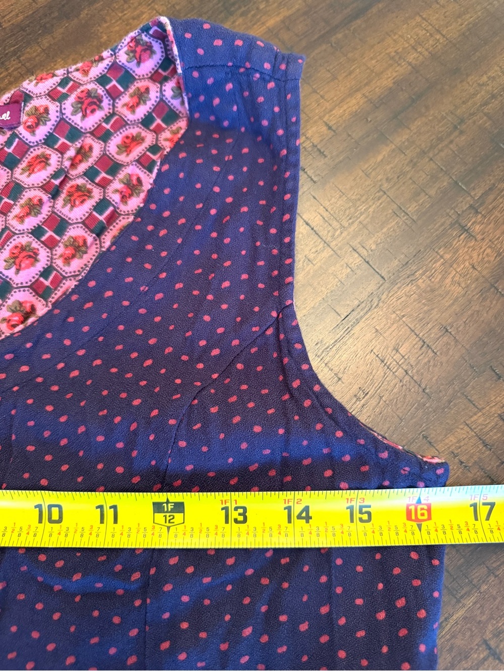 April Cornell Vintage 90s Purple Polka Dot Button Down Midi Dress Size XS S - Picture 7 of 12